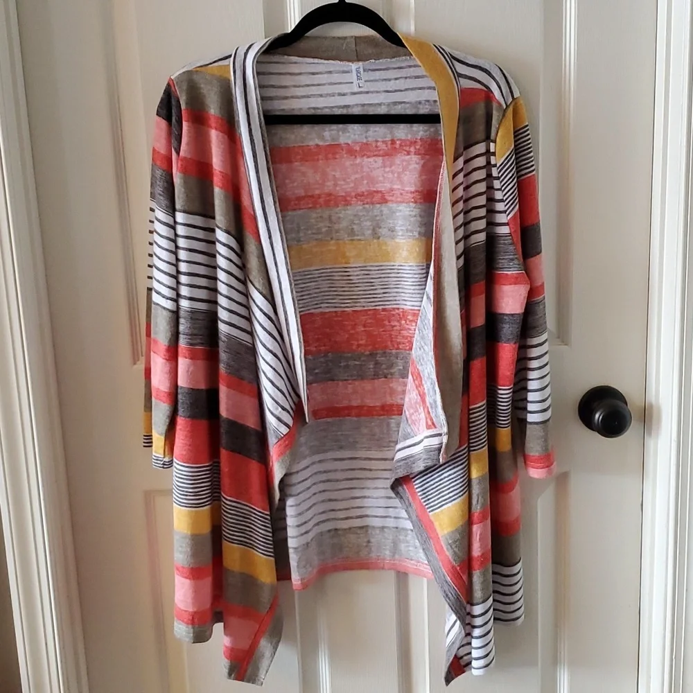 Dearcase women's open front cardigan. Size large. - Picture 1 of 5